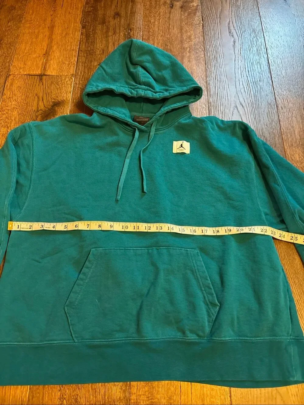 Jordan air teal green hoodie sweatshirt M logo